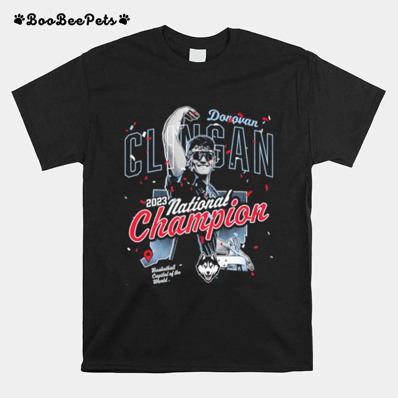 Donovan Clingan Uconn Huskies 2023 National Champion T-Shirt
