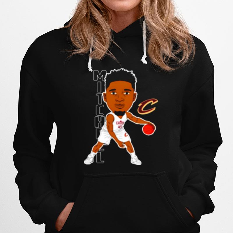 Donovan Mitchell Dribble By Cleveland Cavaliers Hoodie