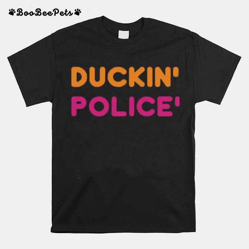 Donut Dunkin Duckin Police T-Shirt