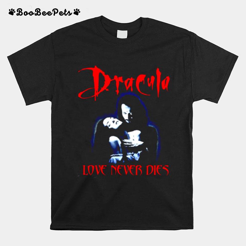 Dracula Bram Stoker Love Never Dies Halloween T-Shirt