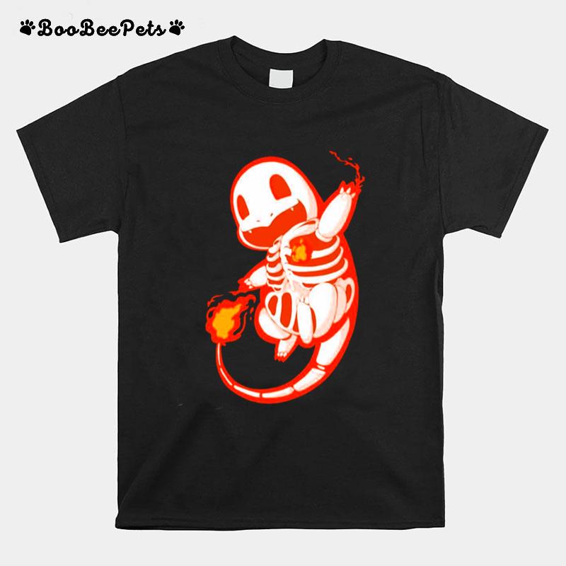 Dragon Anime Halloween Skeleton T-Shirt