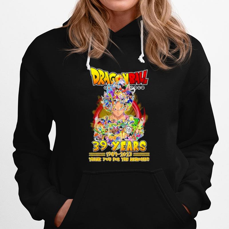 Dragon Ball 39 Years 1984 2023 Thank You For The Memories Hoodie