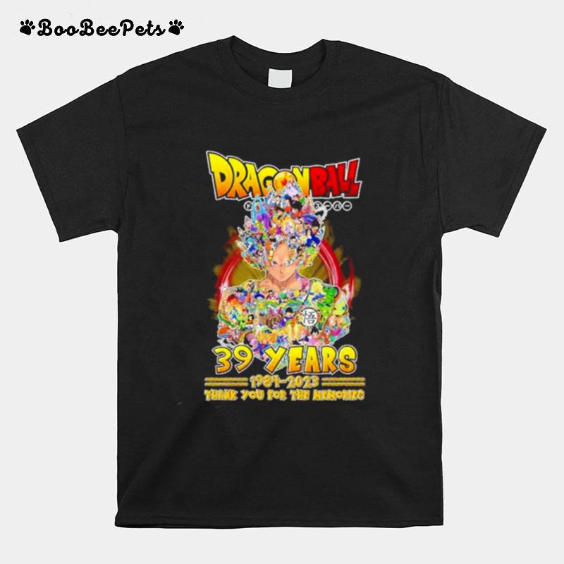 Dragon Ball 39 Years 1984 2023 Thank You For The Memories T-Shirt