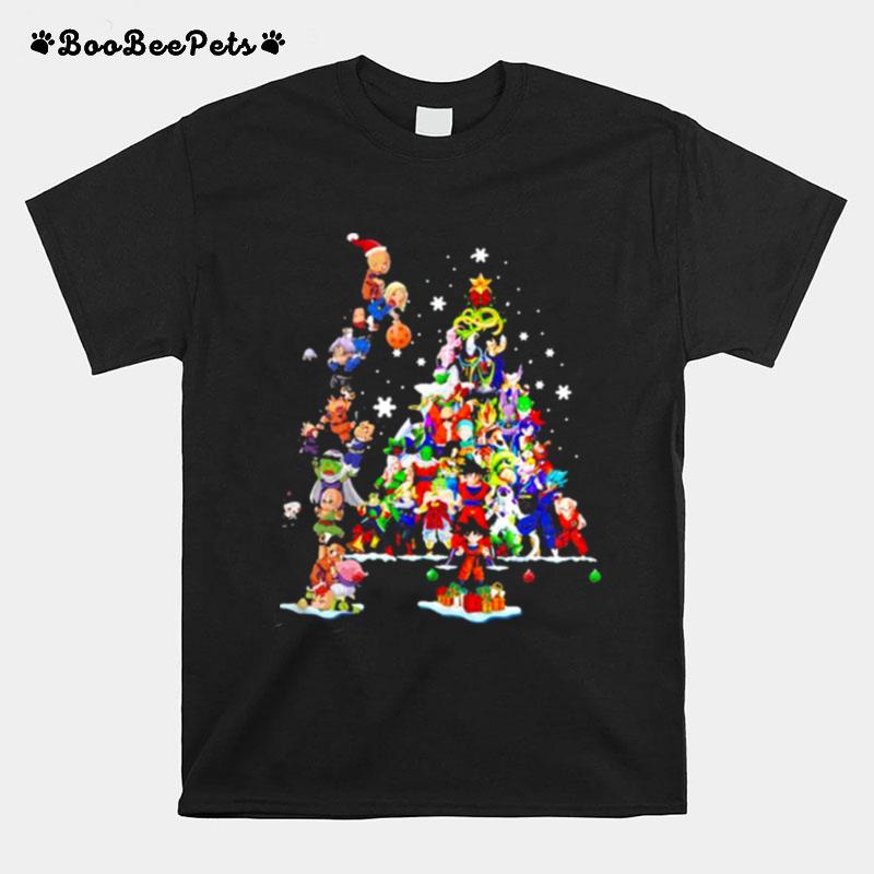 Dragon Ball Christmas Tree Merry Xmas T-Shirt