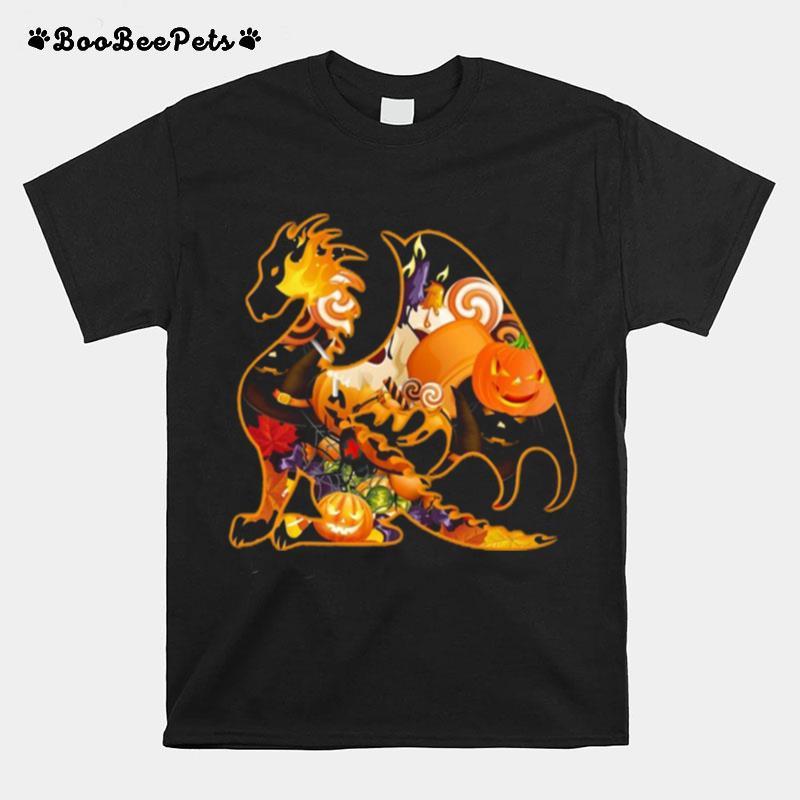 Dragon Pumpkin Happy Halloween T-Shirt