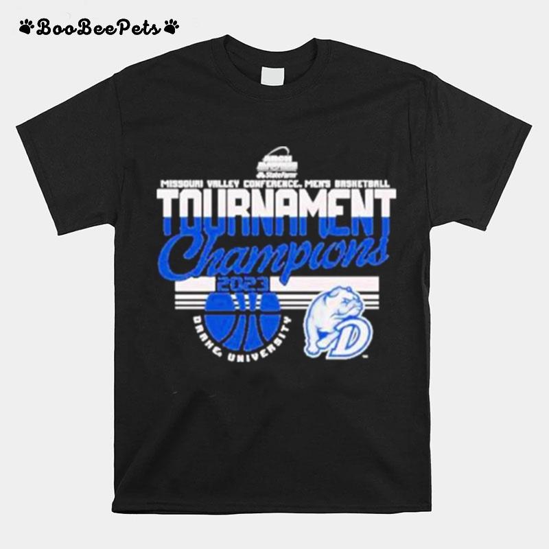 Drake University Mens Basketball 2023 Mvc Tournament Champions T-Shirt