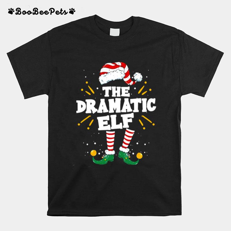 Dramatic Elf Family Matching Christmas Pajama T-Shirt