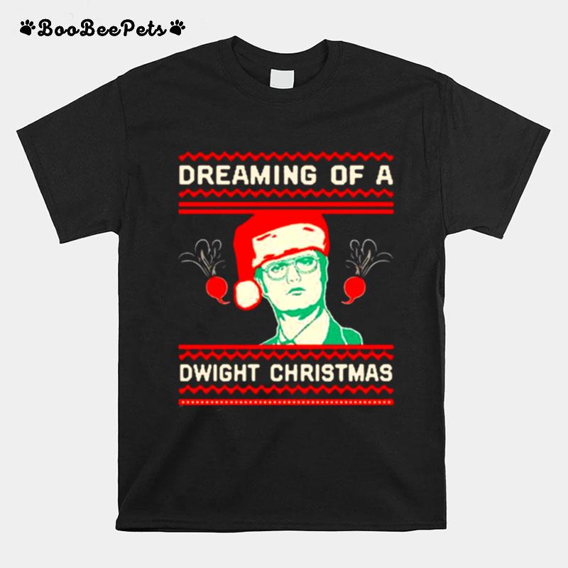 Dreaming Of A Dwight Christmas T-Shirt