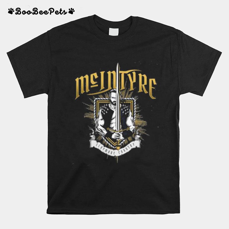 Drew Mcintyre Claymore Country Wwe T-Shirt