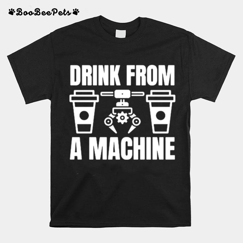 Drink From A Machine Crossword T-Shirt