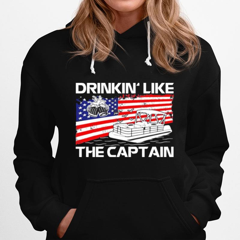 Drink Like The Captain American Flag Hoodie