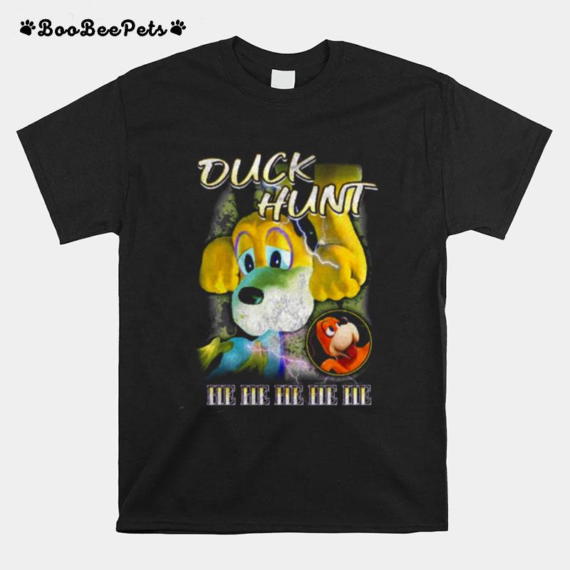 Duck Hunt He He He He He Smash Bros Vintage T-Shirt