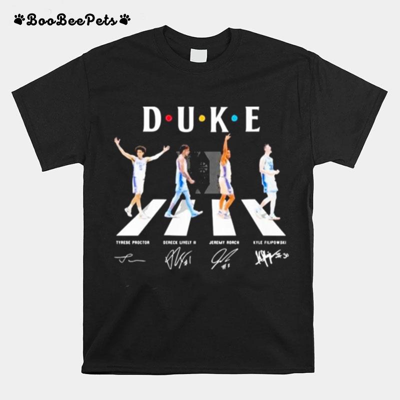 Duke Blue Devils Team Abbey Road Signatures T-Shirt