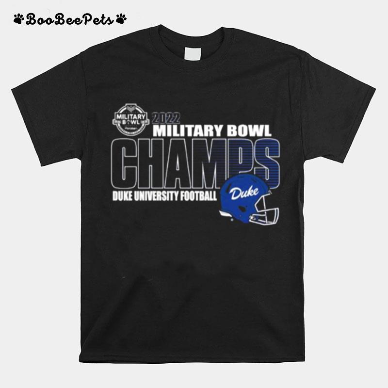 Duke University Football 2022 Military Bowl Champions T-Shirt