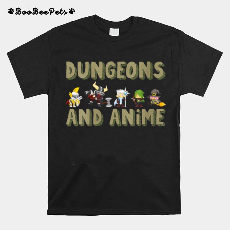 Dungeons And Anime Senpai Japanese Episode Noodles Top Anime T-Shirt