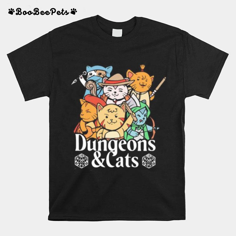 Dungeons And Cats Game T-Shirt