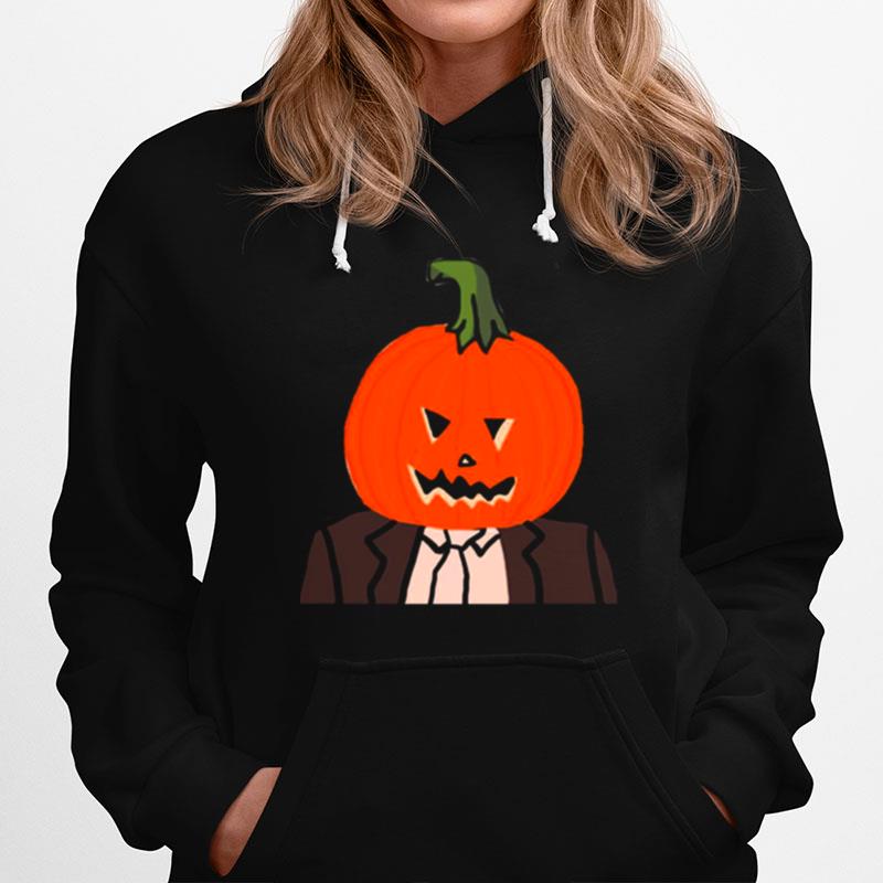 Dwight Schrute Pumpkin Head Halloween Hoodie