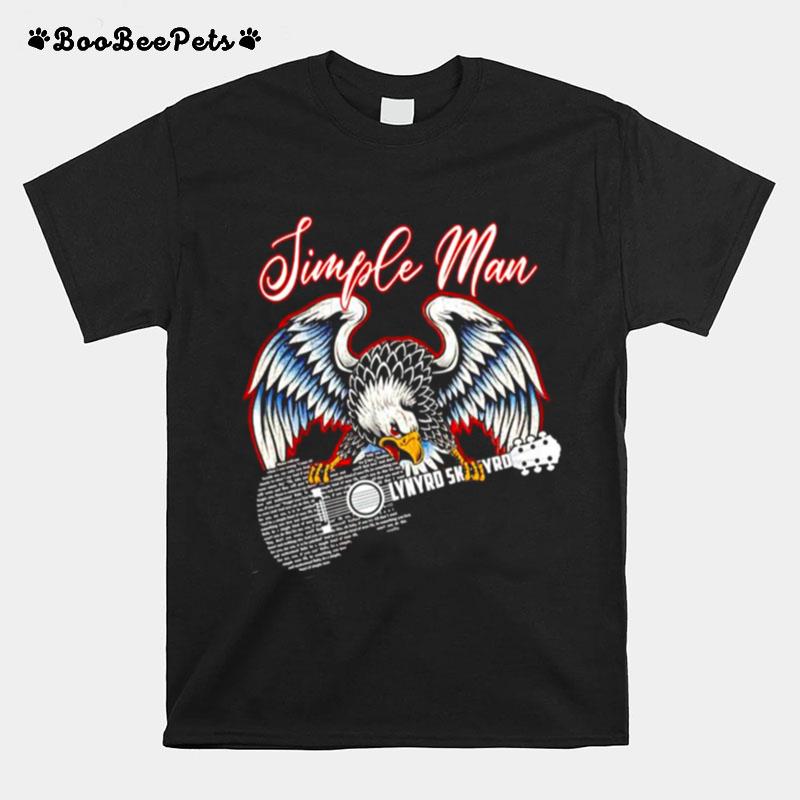 Eagle Lynyrd Skynyrd Simple Man Guitar T-Shirt
