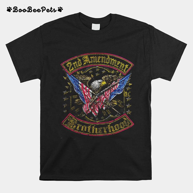 Eagles 2Nd Amendment Brotherhood American Flag T-Shirt