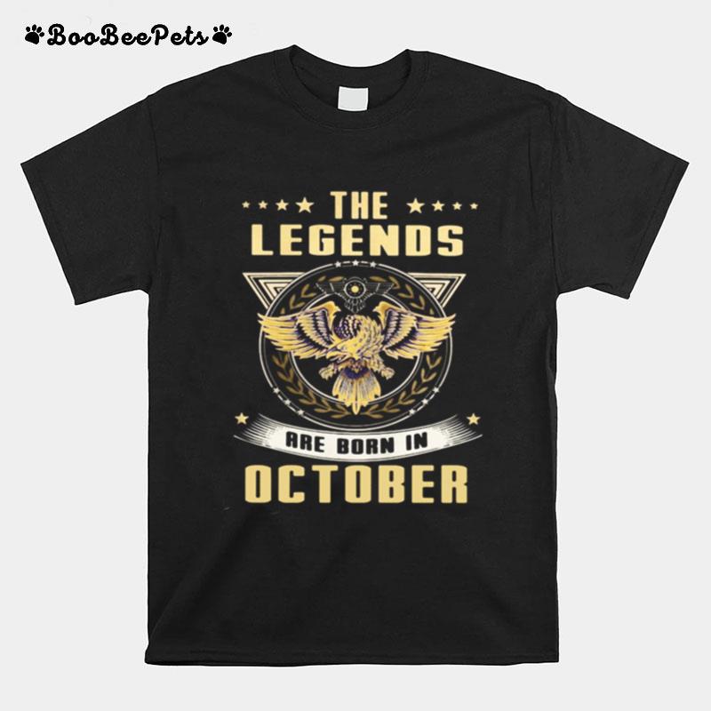 Eagles The Legends Are Born In October T-Shirt