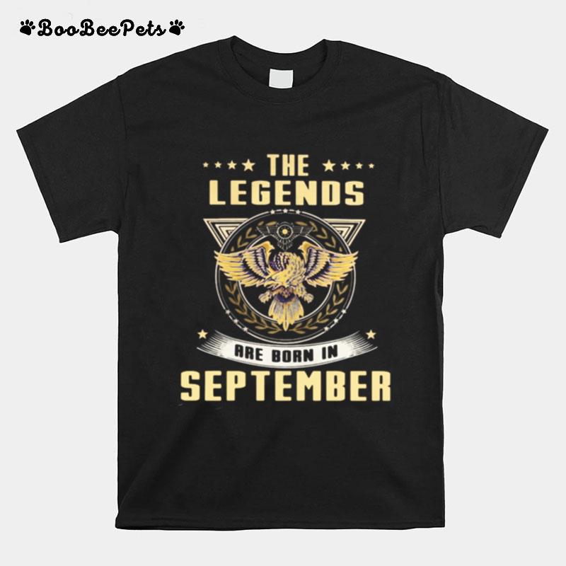 Eagles The Legends Are Born In September T-Shirt
