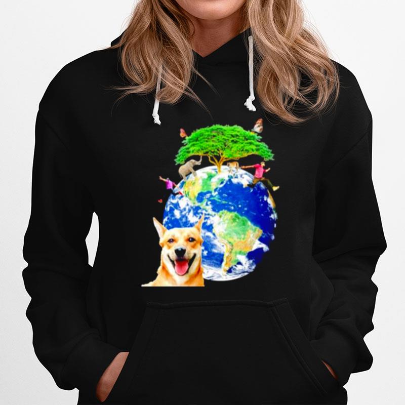 Earth And Nature Biodiversity On A Transparent Background Hoodie