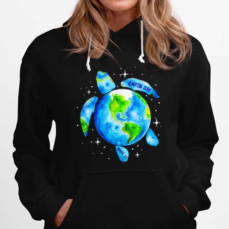 Earth Sea Turtle Art Save The Planet April 22 Hoodie