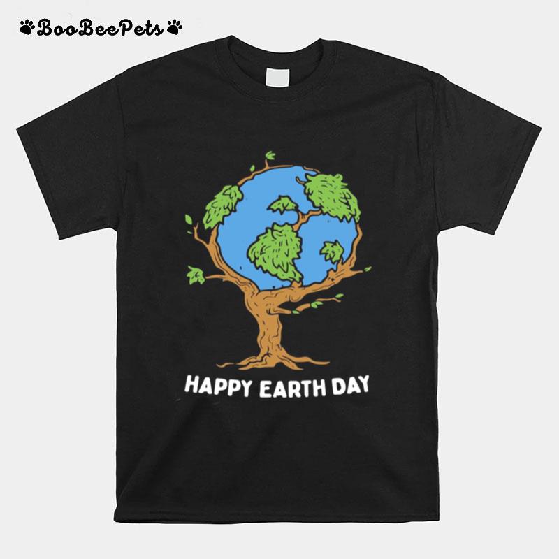 Earth Tree Happy Earth Day T-Shirt