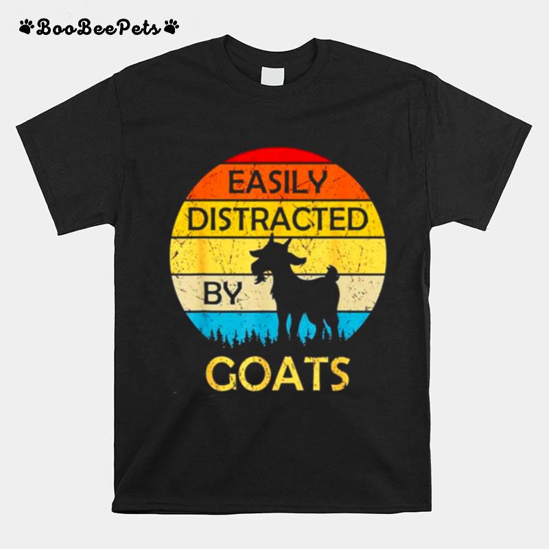 Easily Distracted By Goats Vintage T-Shirt