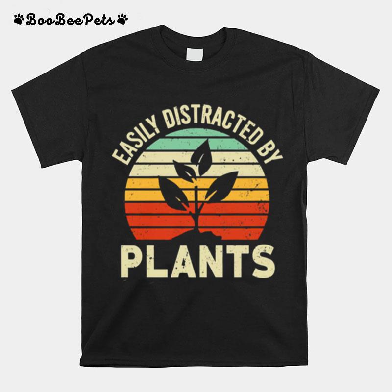 Easily Distracted By Plants Vintage T-Shirt