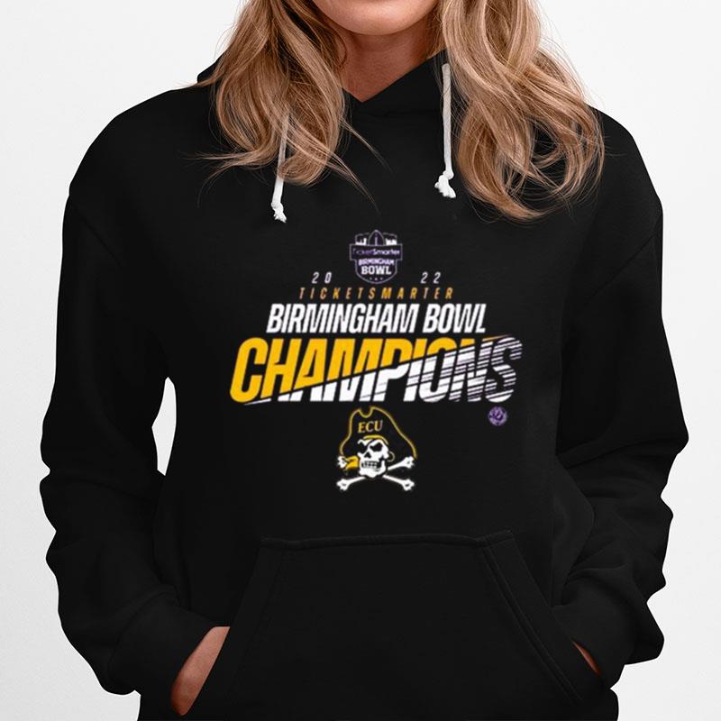 East Carolina Pirates 2022 Ticketsmarter Birmingham Bowl Champions Hoodie