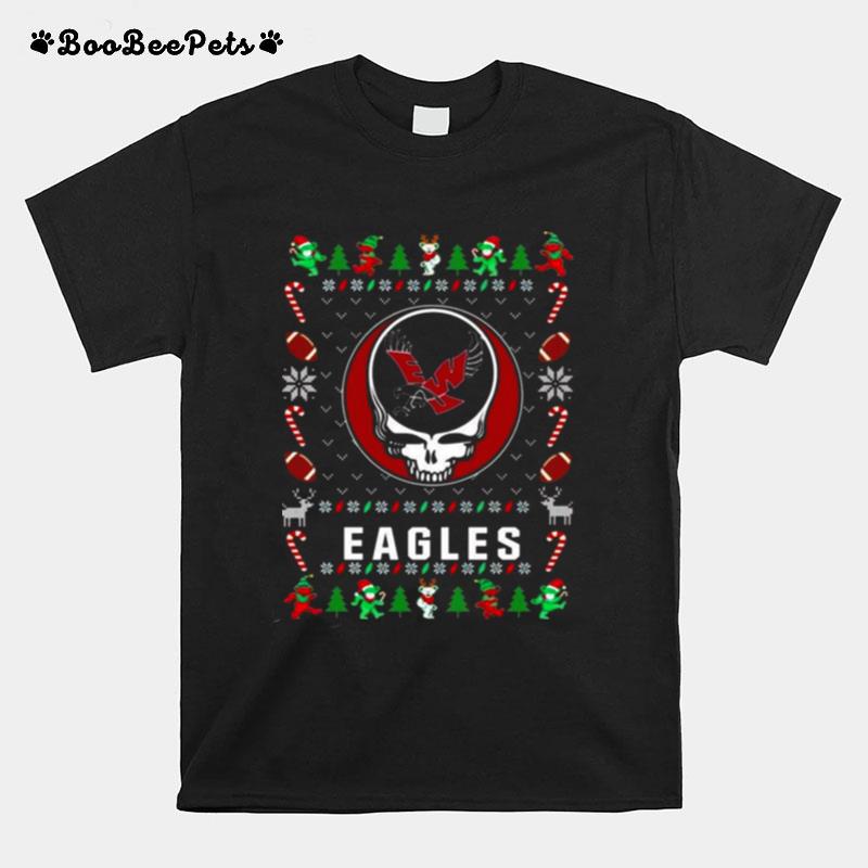 Eastern Washington Eagles Grateful Dead Ugly Christmas Copy T-Shirt