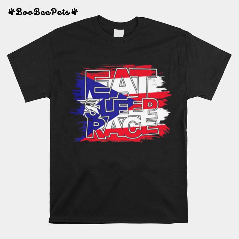 Eat Sleep Race American T-Shirt