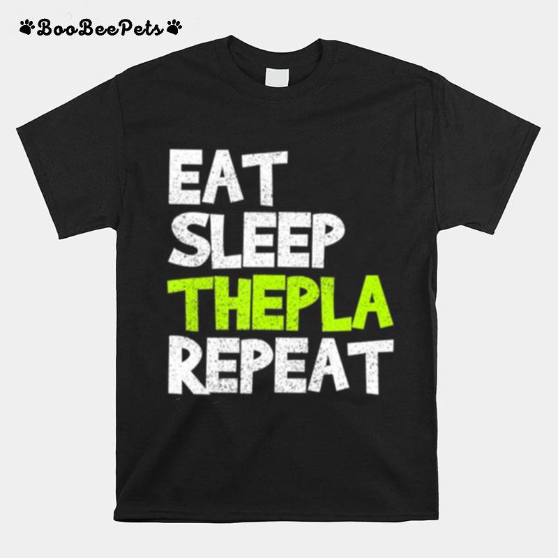 Eat Sleep Thepla Repeat Desi Hindu Gujarati T-Shirt