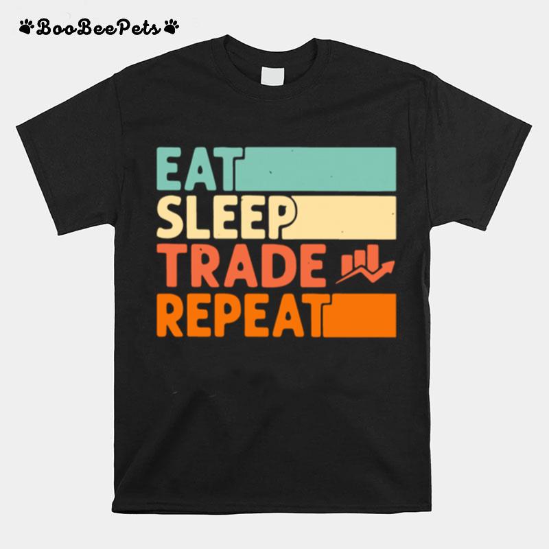 Eat Sleep Trade Repeat Vintage T-Shirt