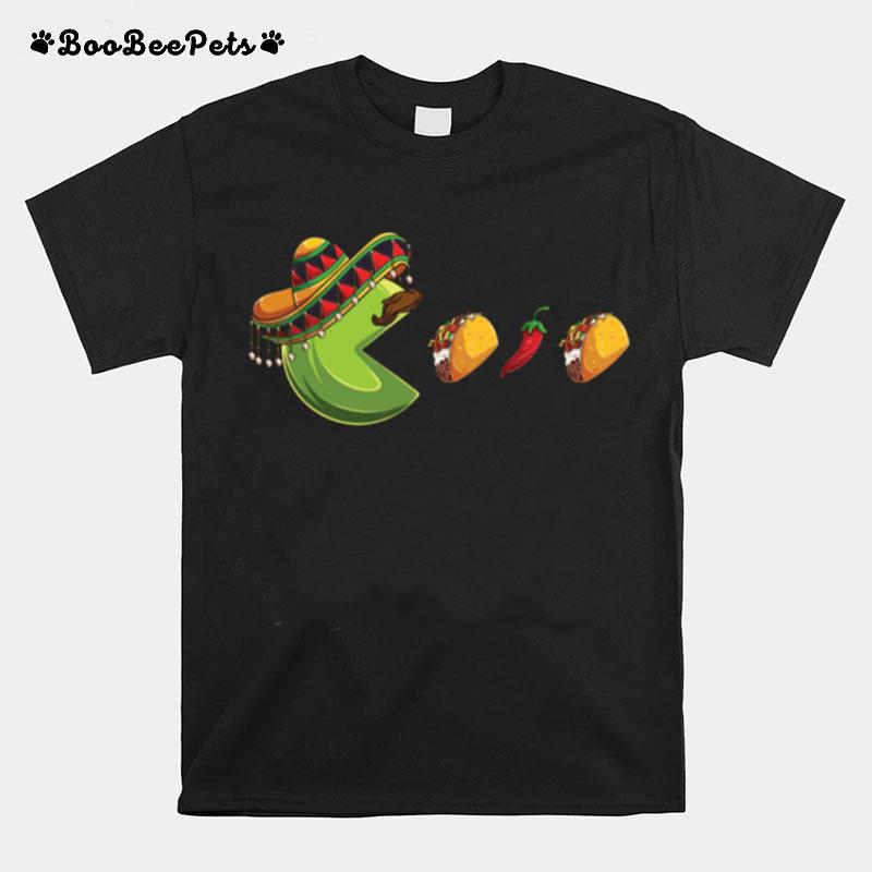 Eating Tacos Cinco De Mayo Boys Mexican T-Shirt