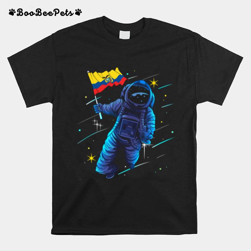 Ecuador Heritage Ecuadorian Astronaut Moon T-Shirt