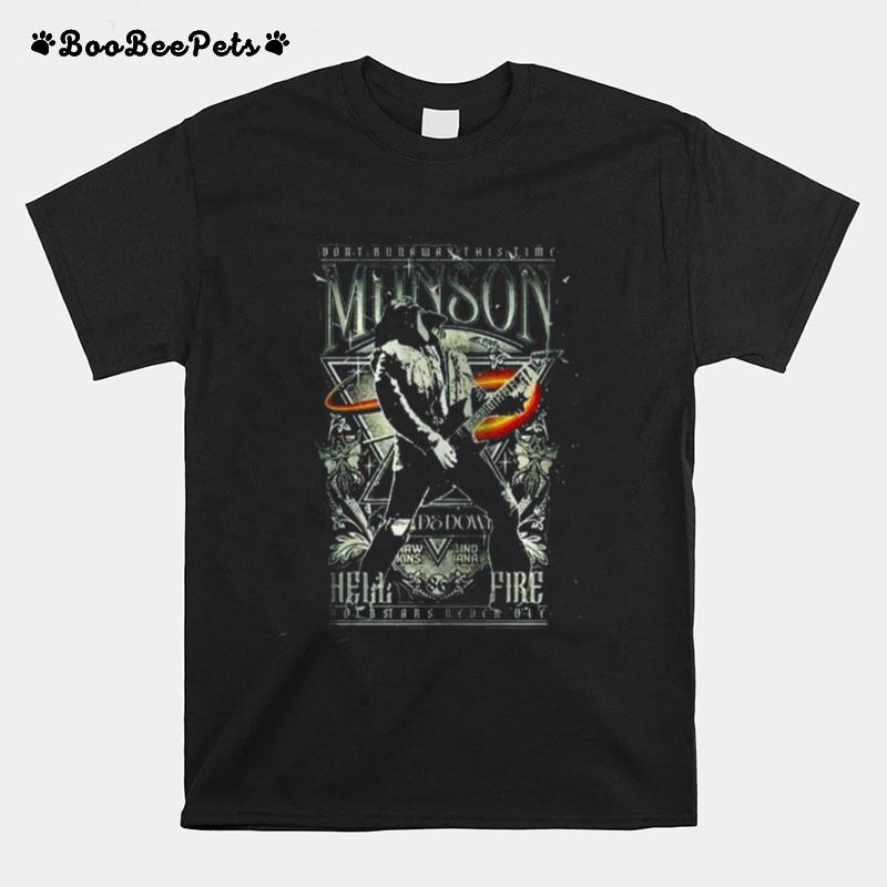 Eddie Munson Dont Run Away This Time Hell Fire Vintage 90S T-Shirt