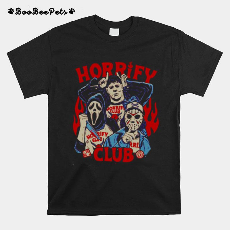 Eddie Munson Eddie Munson Horrify Club Hell Devil Fire Horror Halloween T-Shirt