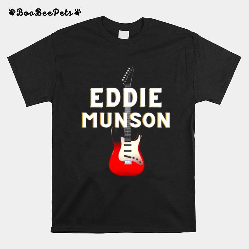 Eddie Munson With His Guitar Design T-Shirt