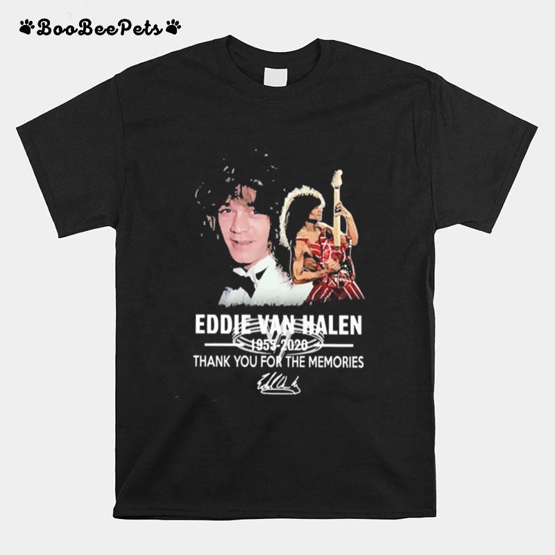Eddie Van Halen Thank You For The Memories Signature T-Shirt
