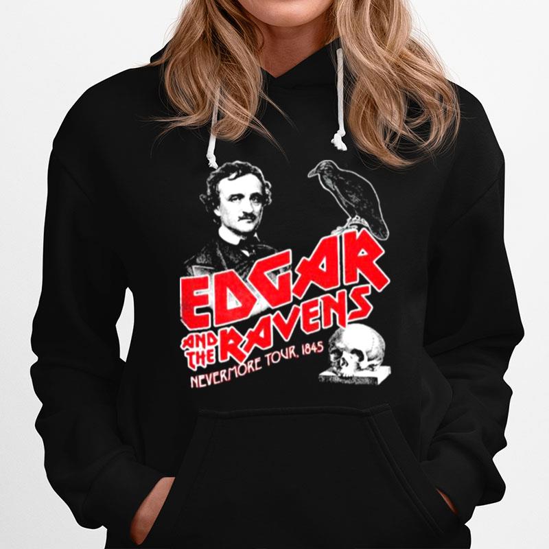 Edgar And The Ravens Never More Tour Skull Hoodie