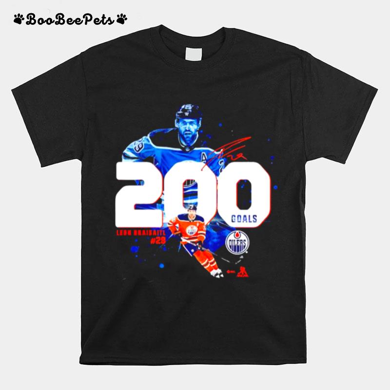 Edmonton Oilers Leon Draisaitl 200 Goals T-Shirt