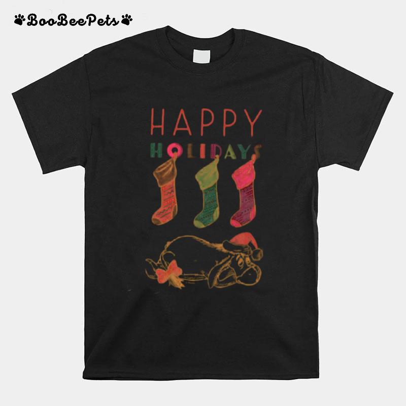 Eeyore Happy Holidays Winnie The Pooh T-Shirt