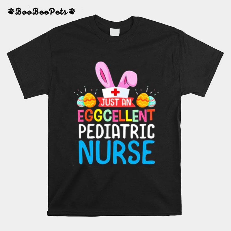 Eggcellent Pediatric Nurse Easter Bunny Ears Medical T-Shirt