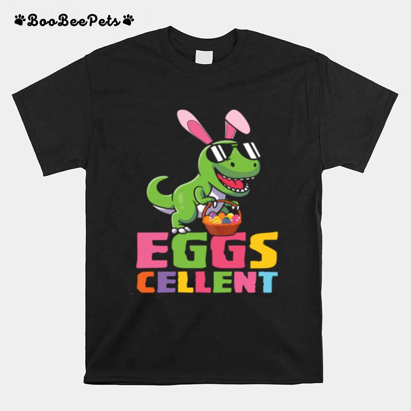 Eggs Cellent Trex Dinosaur Easter Egg Hunt T-Shirt