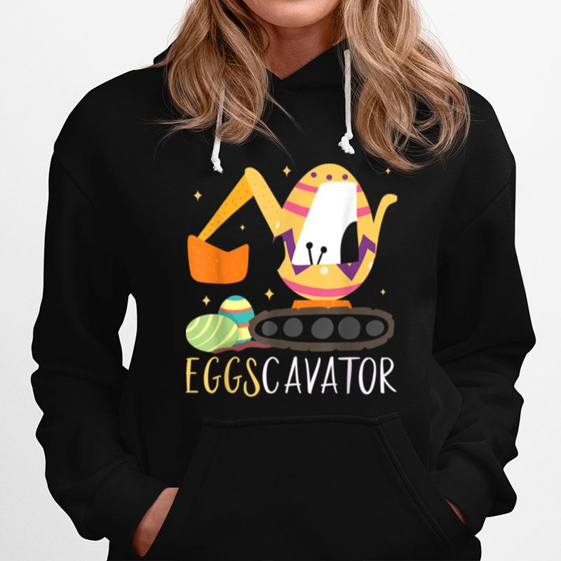 Eggscavator Excavator Easter Boys Girls Hoodie