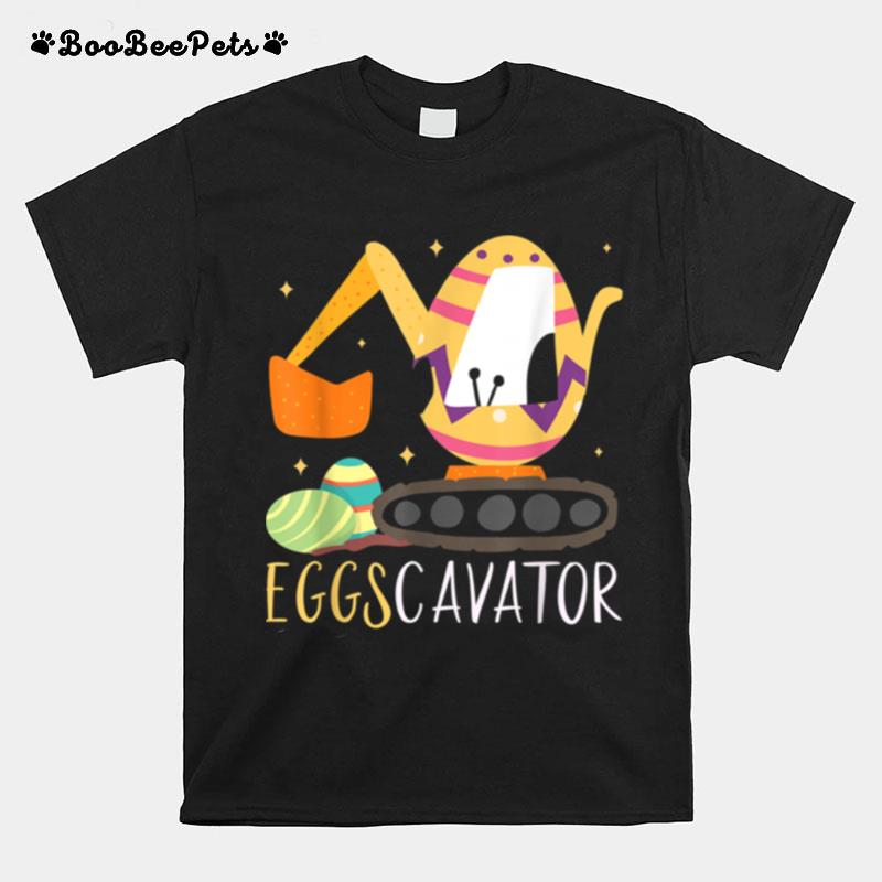 Eggscavator Excavator Easter Boys Girls T-Shirt