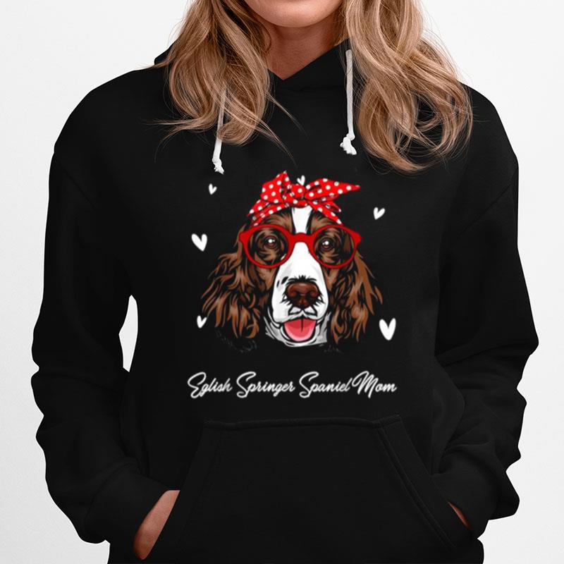 Eglish Springer Spaniel Mom Leopard Print Dog Lovers Mother Hoodie