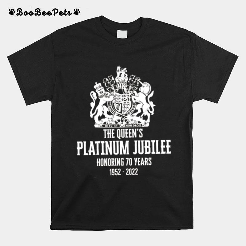 Eiir The Queens Platinum Jubilee 70 Years Queen Elizabeth Ii T-Shirt